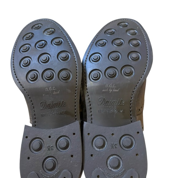 n.d.c. Made by Hand Unisex Wingtip Oxford Shoes Grey Burnished Leather Size 39.5 main image 13
